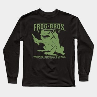 Frog Bros Vampire Removal  (dark tees) Long Sleeve T-Shirt